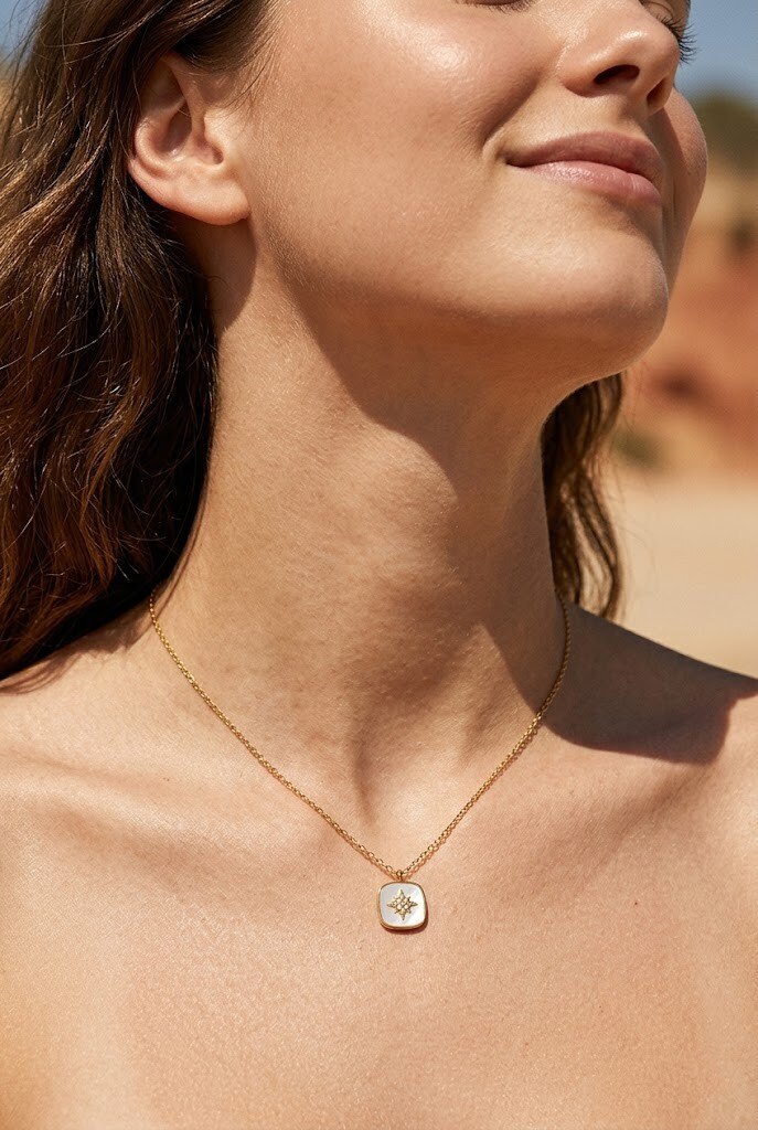 Mayorista WEC - Collar Estrella Polar Esmalte – Acero Inoxidable