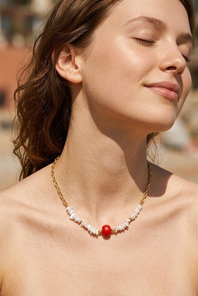 Grossiste WEC - Collier Éclat Écorce en Acier Inoxydable