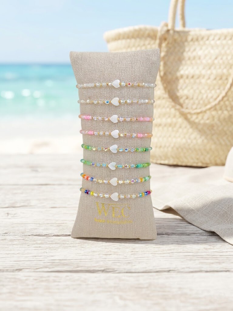 Grossista WEC - Set di 6 braccialetti in acciaio inossidabile +perla -Collezione Splendore d'Amore