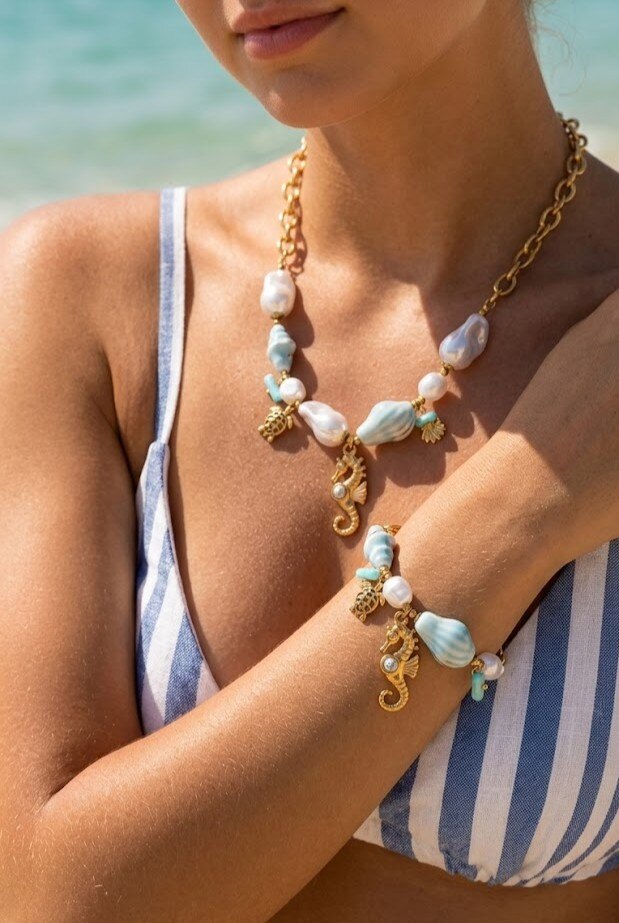 Grossiste WEC - Collier + Bracelet en Acier Inoxydable