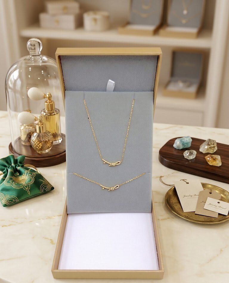 Grossiste WEC - Coffret Bijoux Nœud Infini en Acier inoxydable