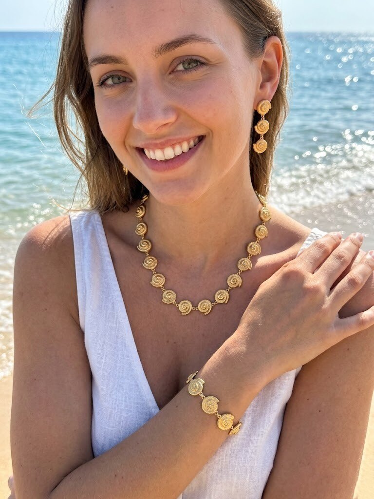Grossiste WEC - PARURE (COLLIER + BOUCLE D'OREILLES + BRACELET) EN ACIER INOXYDABLE