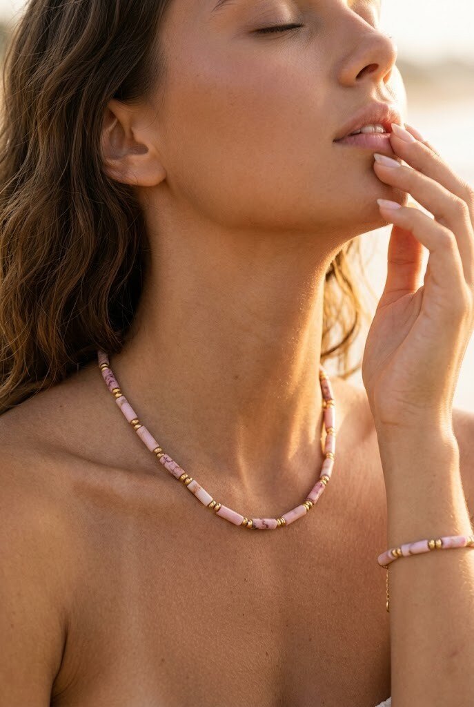 Grossiste WEC - Collier + Bracelet en Acier Inoxydable