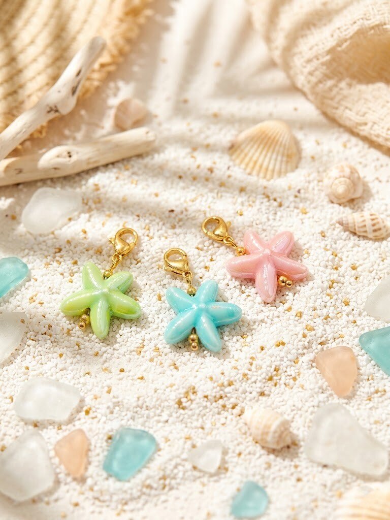 Grossiste WEC - Pendentifs Étoiles de Mer en Acier Inoxydable & céramique