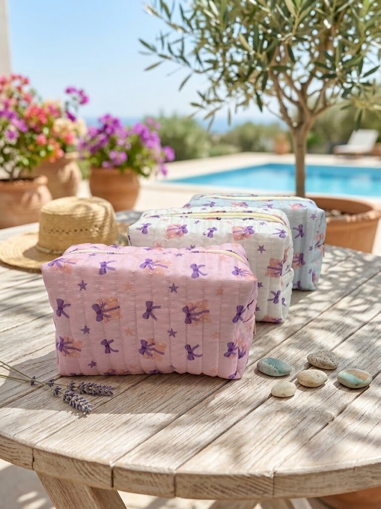 Grossiste WEC - La Pochette Matelassée « Douceur d’Été » DIMENSION 19 x 12 x 9.5 cm
