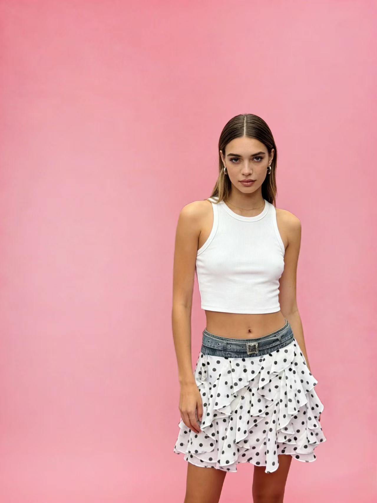 Grossista WEILCO - Gonna denim con pois