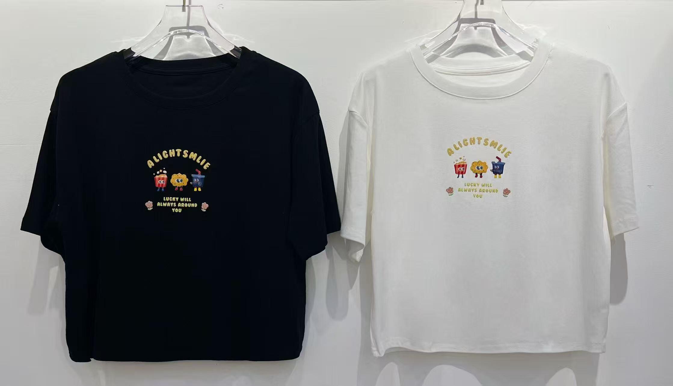Wholesaler WEILCO - BI-STRETCH T-SHIRT WITH MINI PRINT