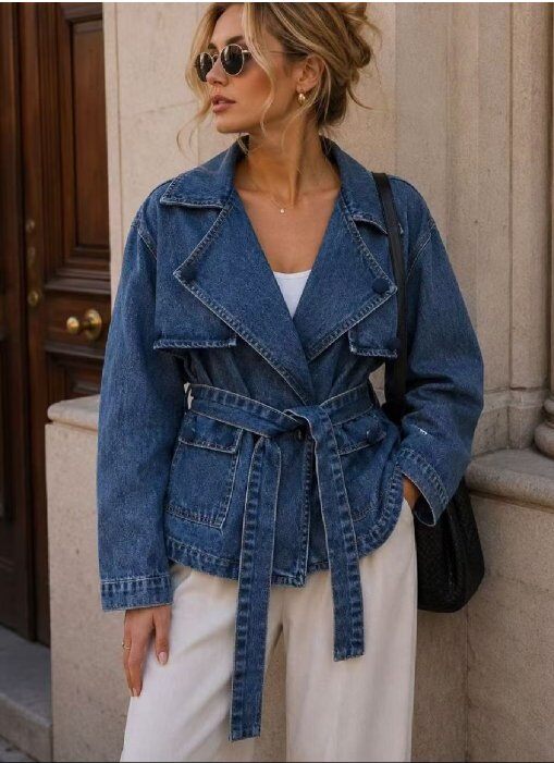 Grossiste WEILCO - VESTE EN JEAN AVEC CEINTURE