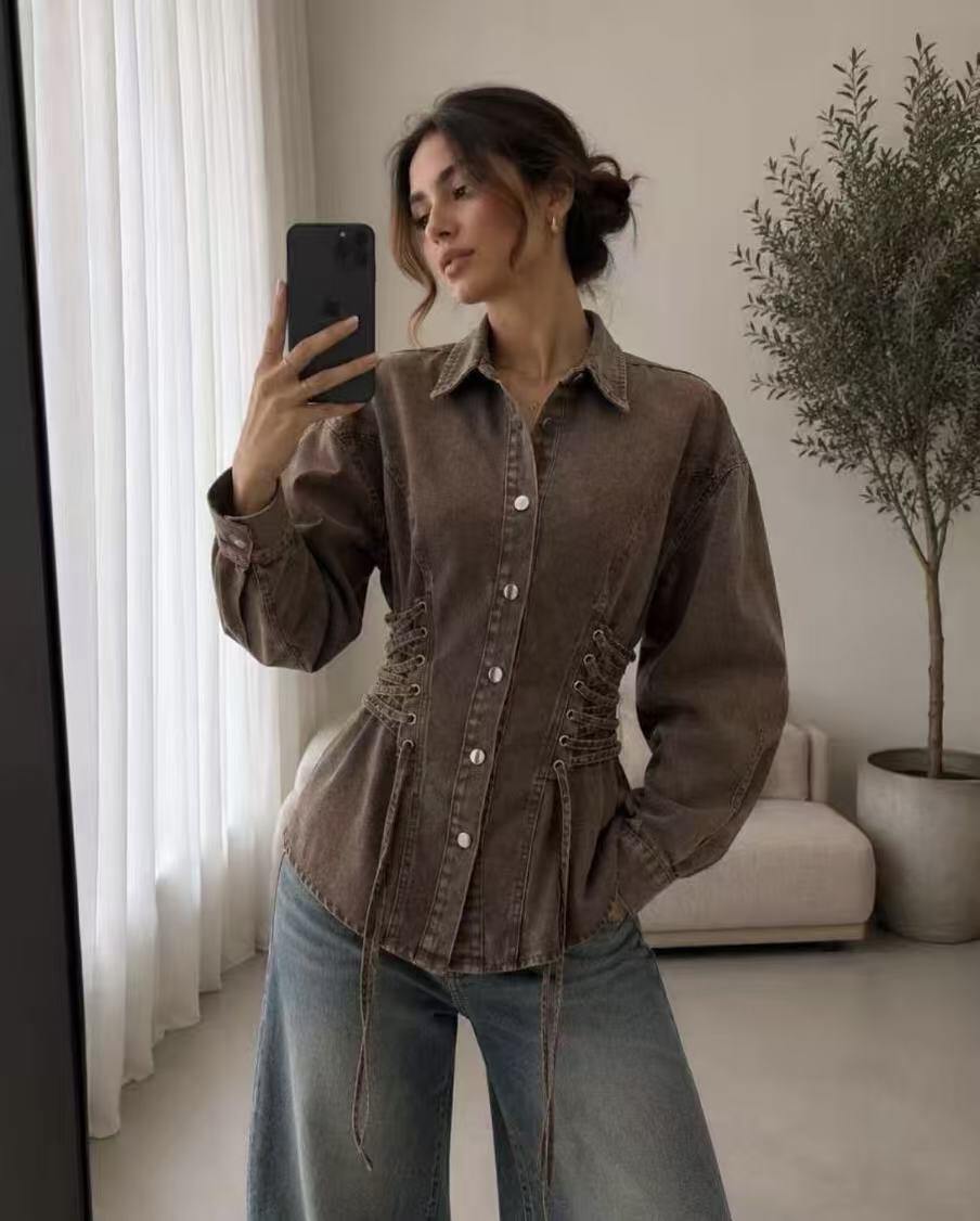 Grossiste WEILCO - VESTE AVEC BOUTON ET LACETS LATÉRAUX