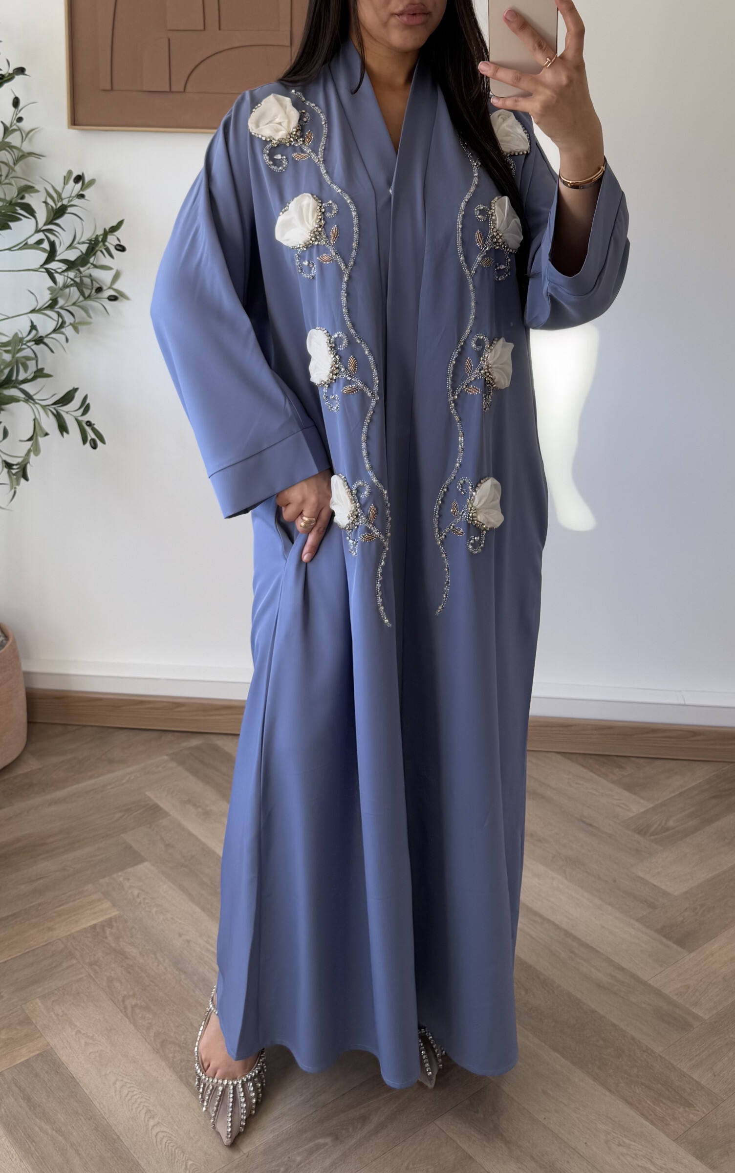 Grossista White Icy - Abaya da festa
