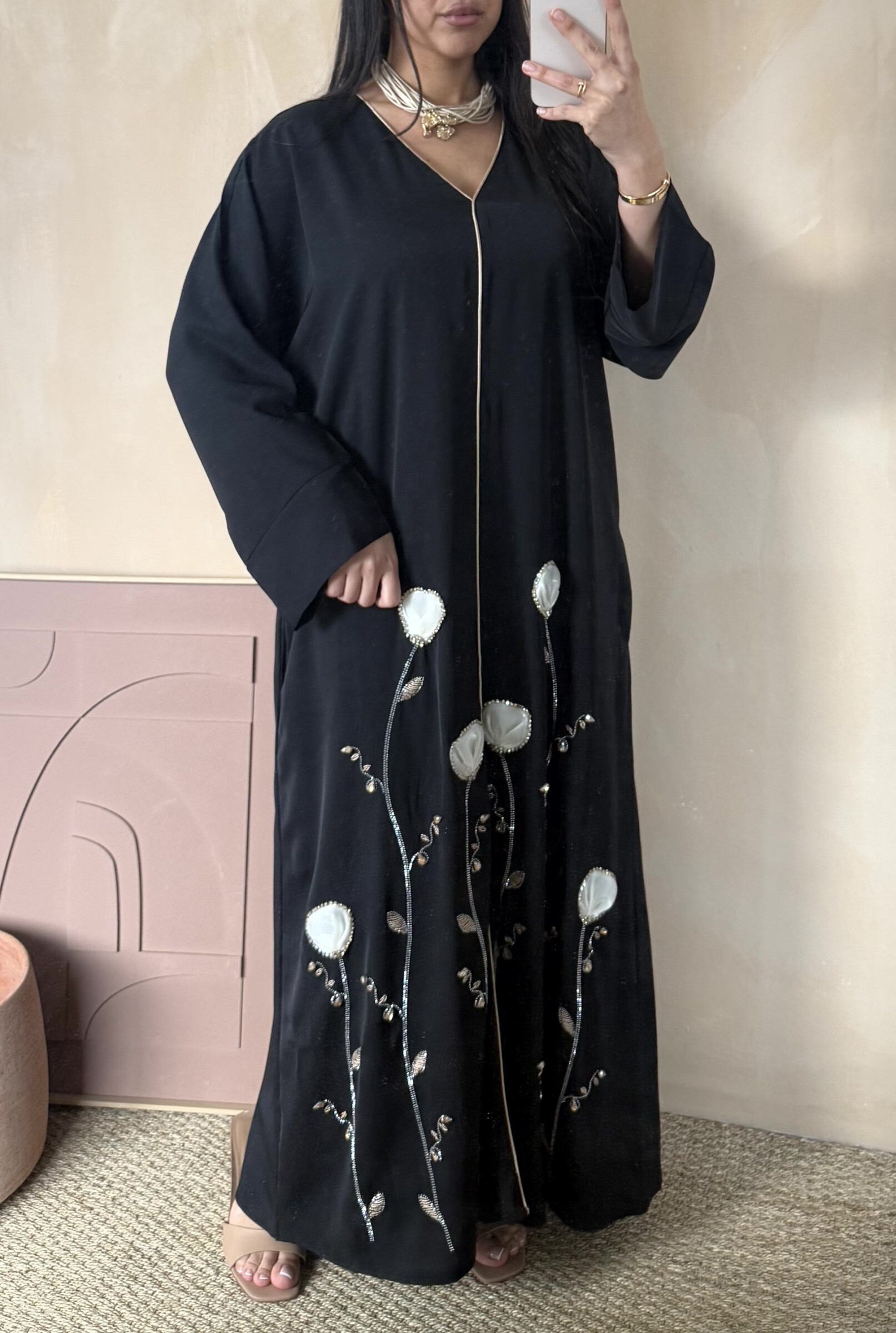 Grossista White Icy - Abaya da festa