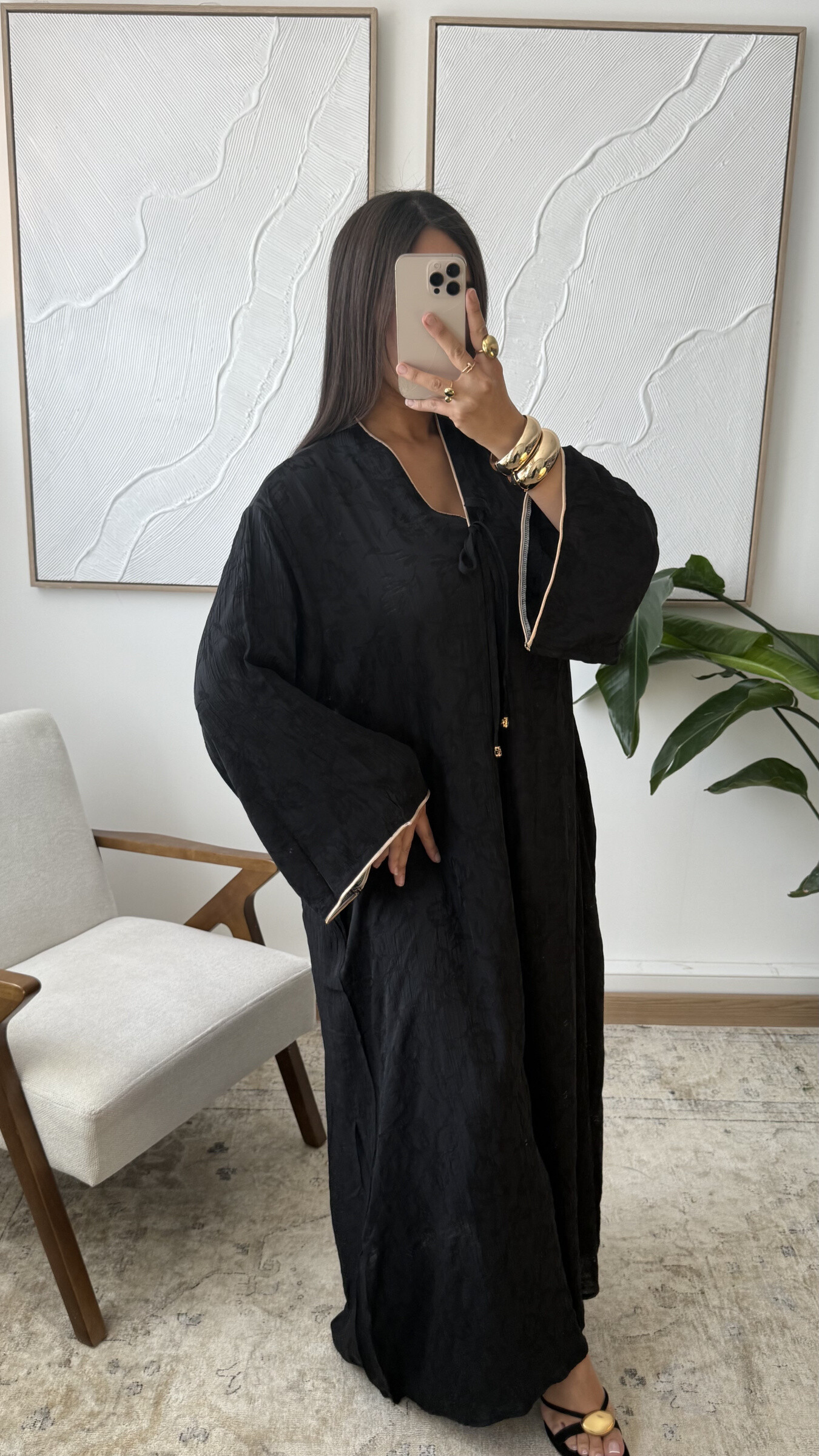 Grossiste White Icy - Abaya à lacet