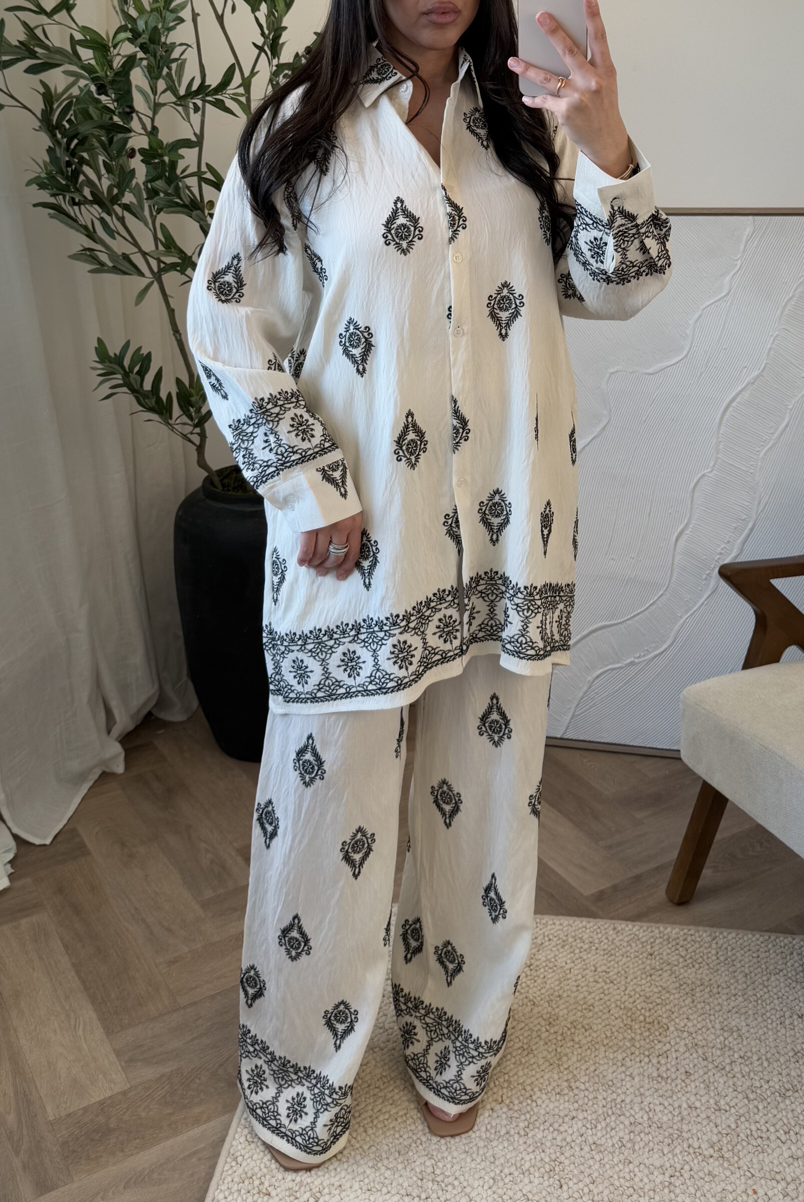 Wholesaler White Icy - Eastern embroidery set