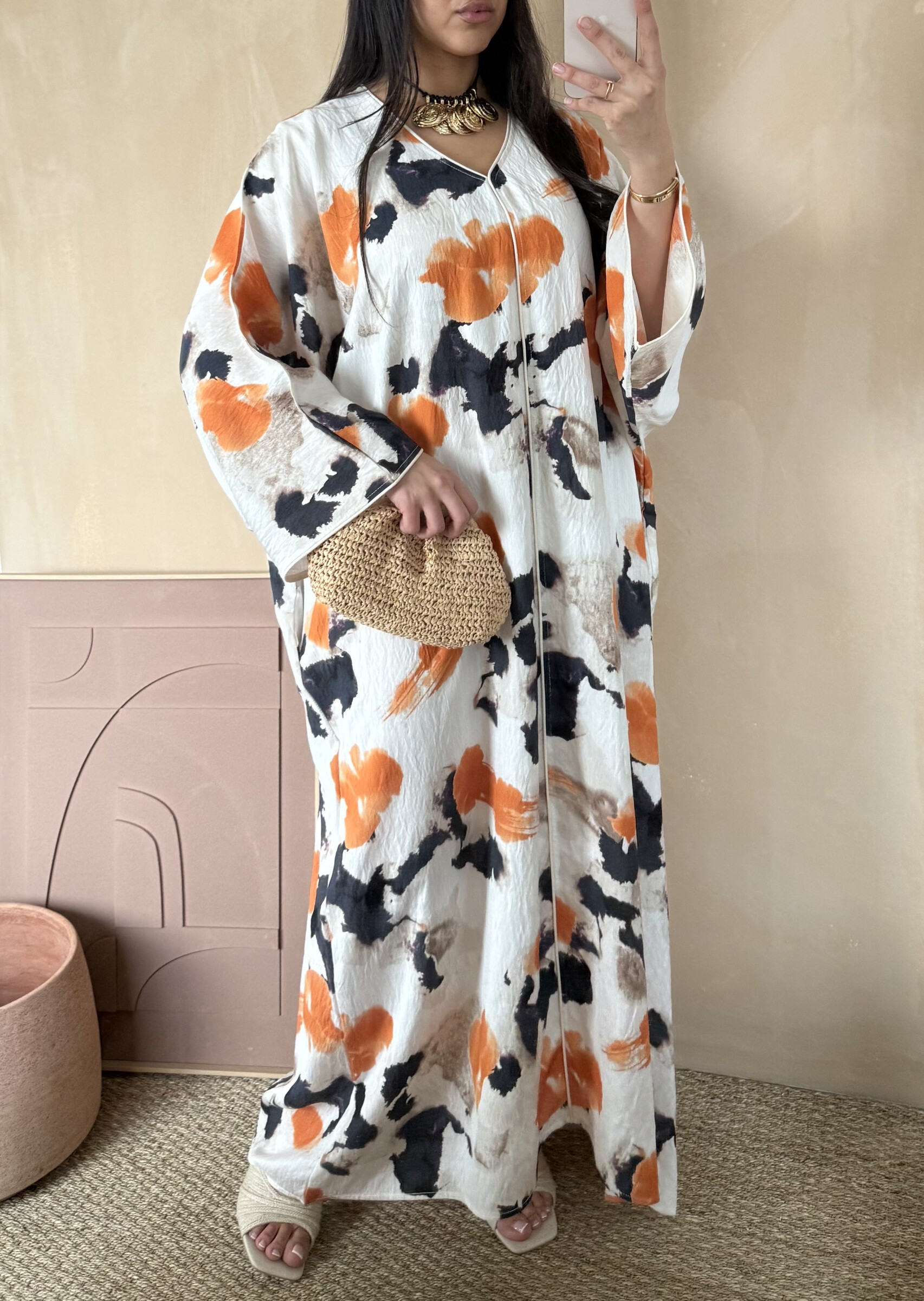 Wholesaler White Icy - Colorful print dress