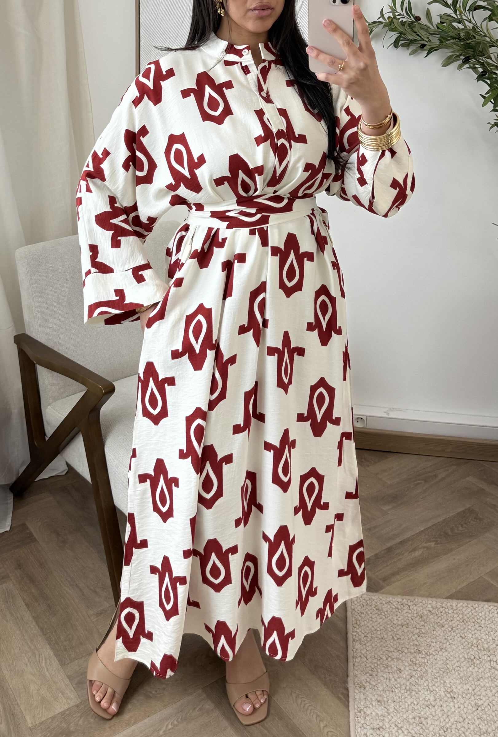 Wholesaler White Icy - Colorful print dress