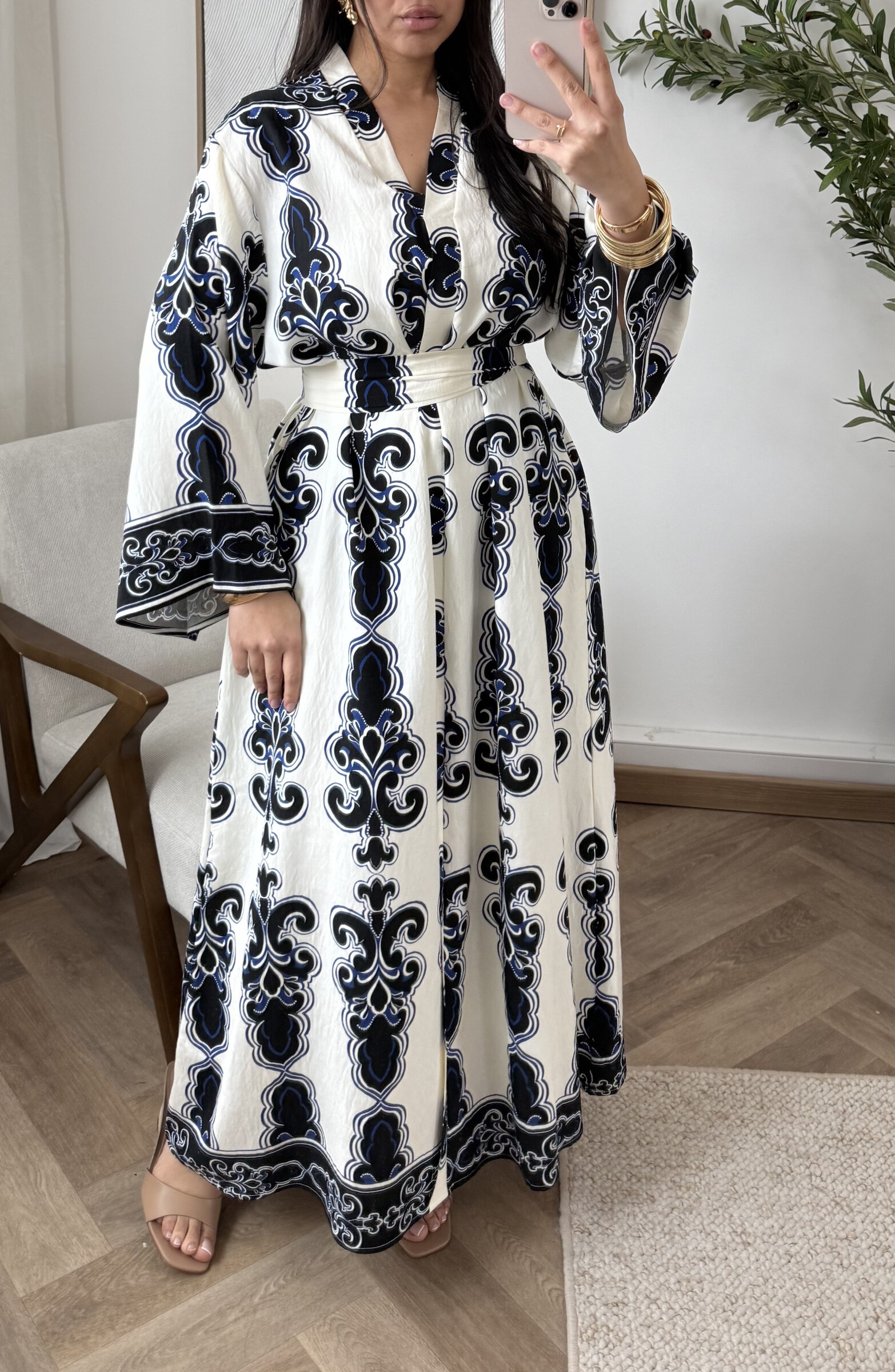 Wholesaler White Icy - Colorful print dress