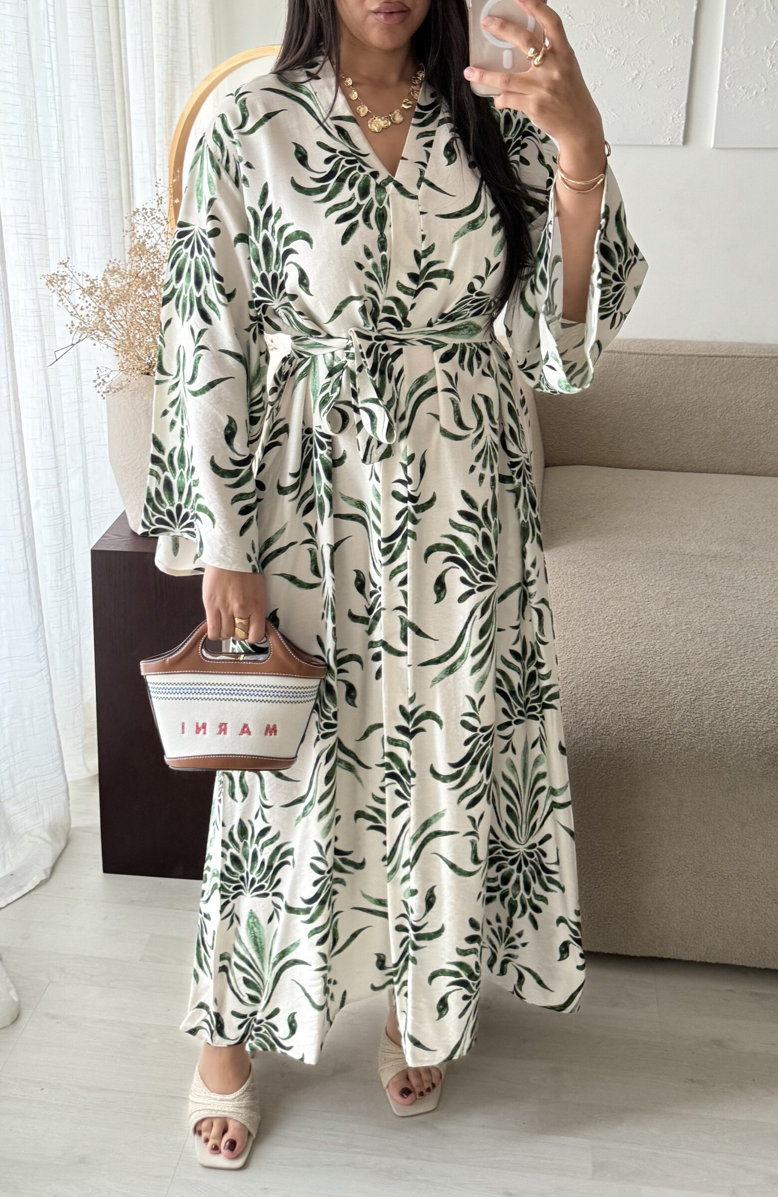 Wholesaler White Icy - Printed dress with belt