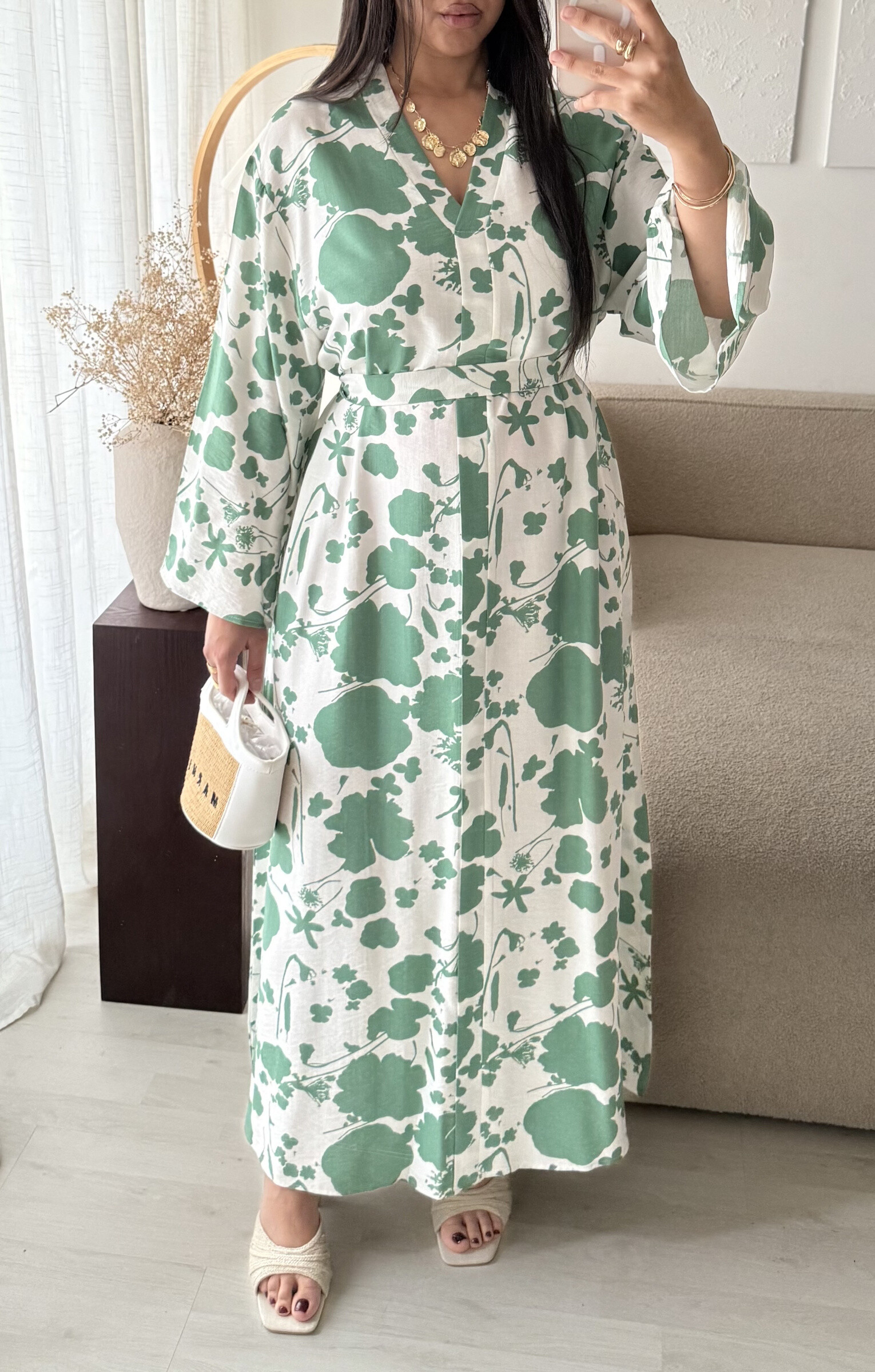 Wholesaler White Icy - Printed dress with belt