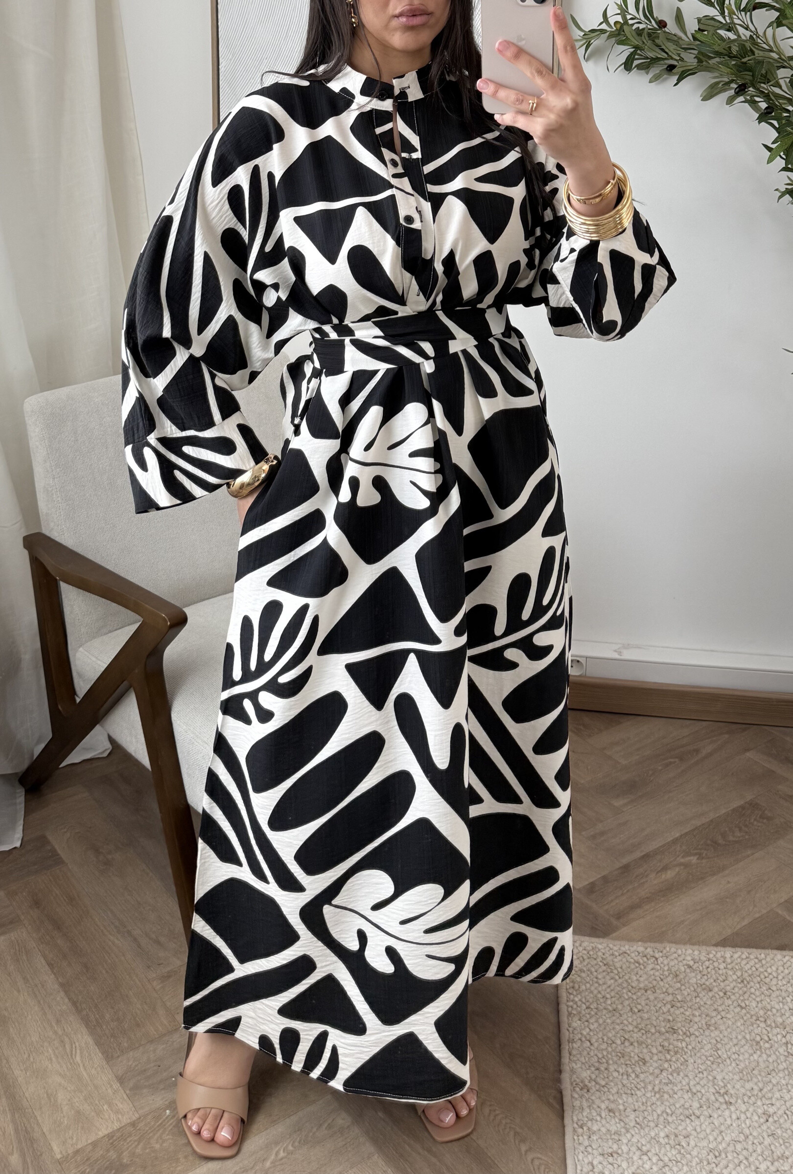 Wholesaler White Icy - Colorful print dress