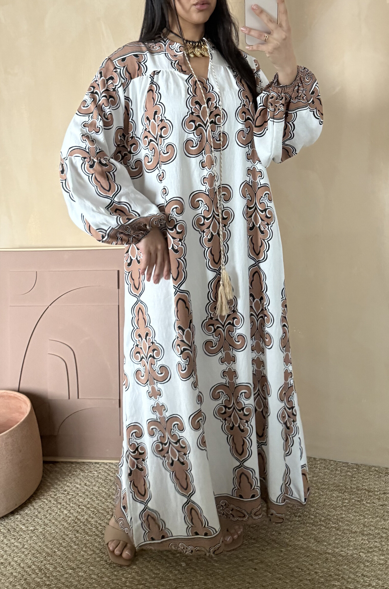 Wholesaler White Icy - Colorful print dress