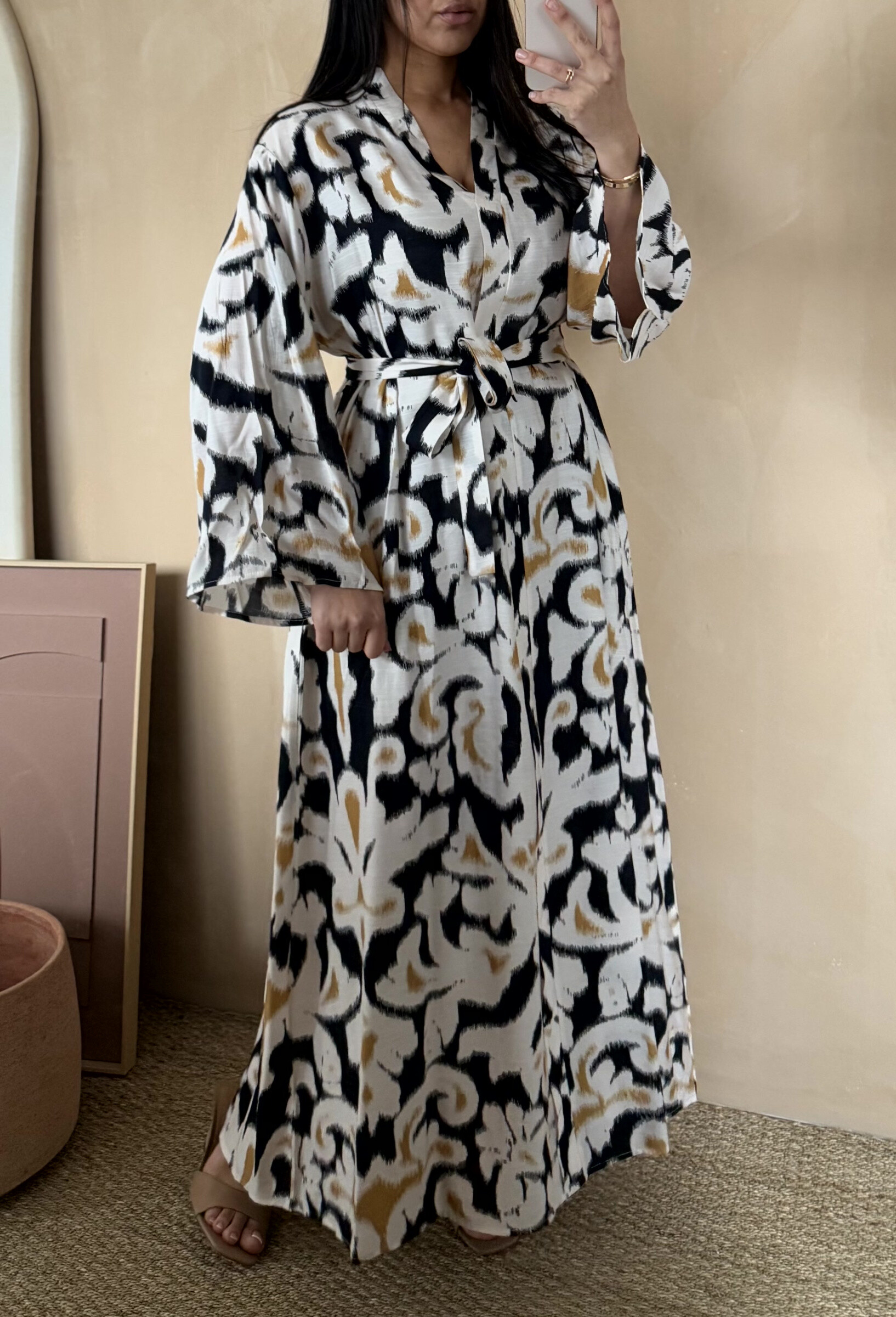 Wholesaler White Icy - Colorful print dress