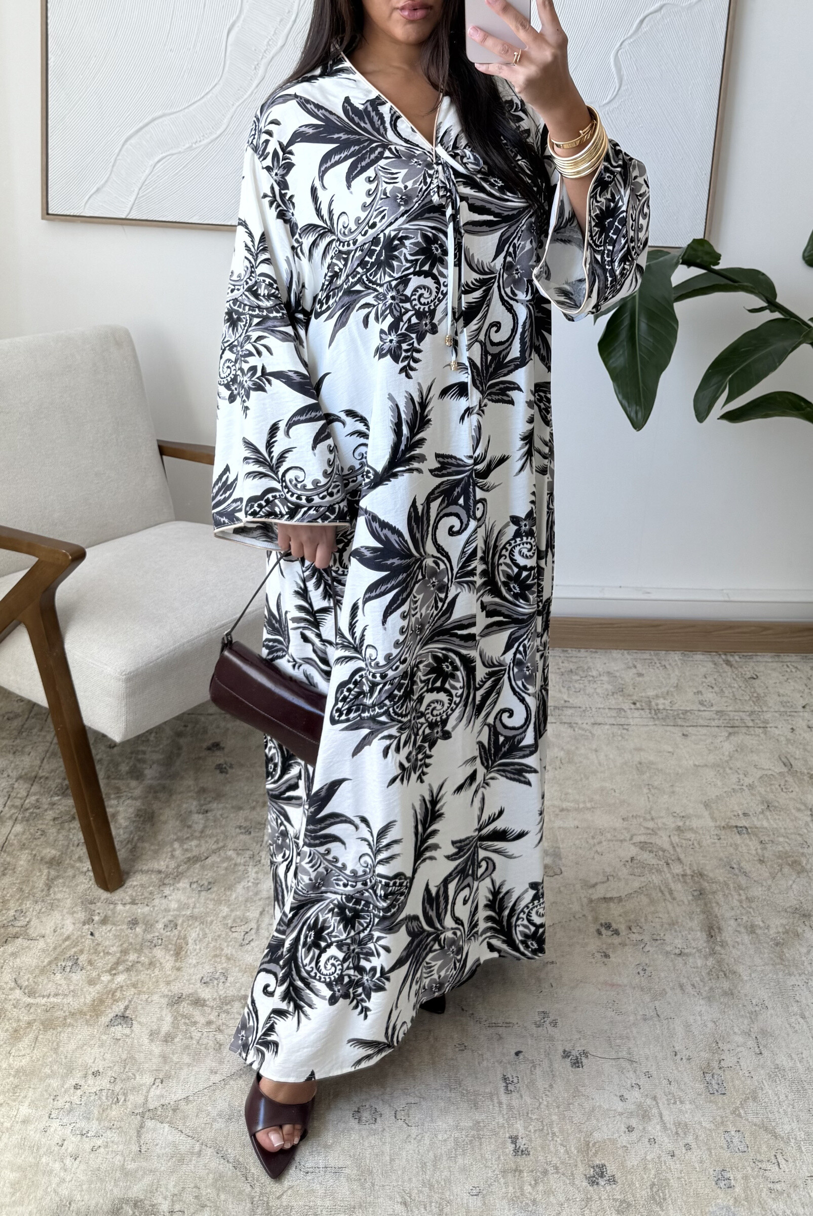 Wholesaler White Icy - Oriental printed dress