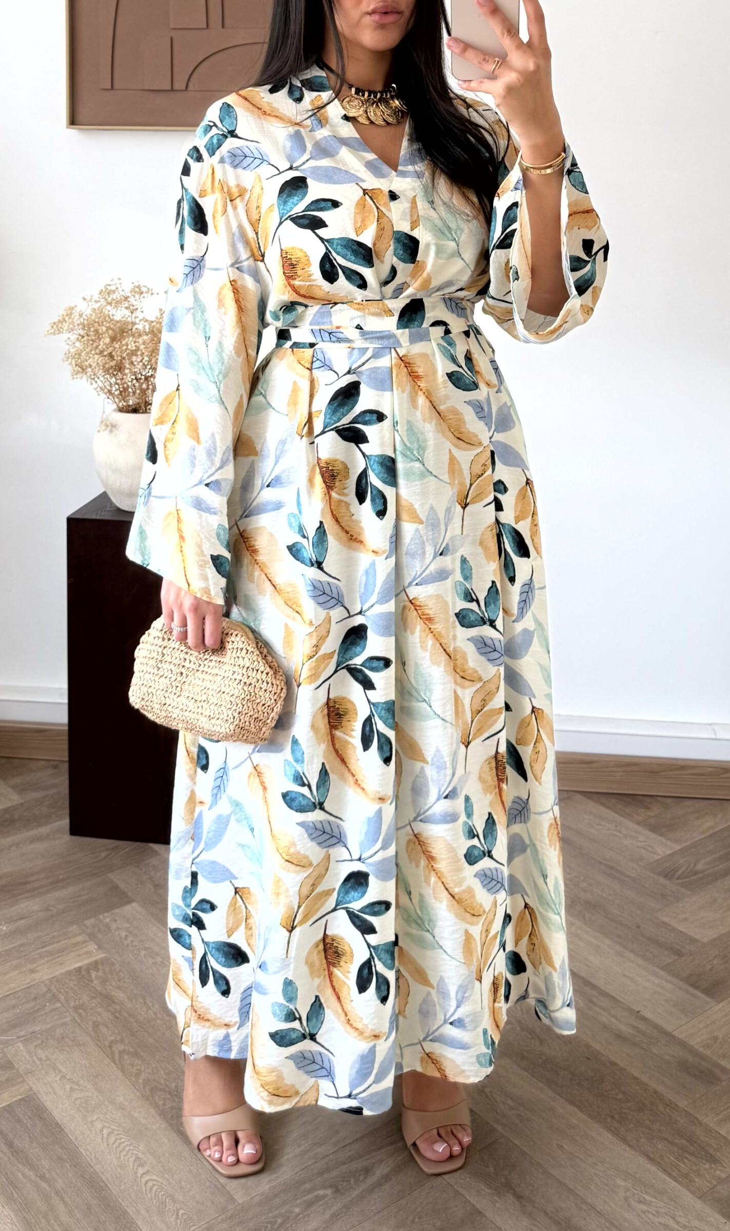 Wholesaler White Icy - Colorful print dress