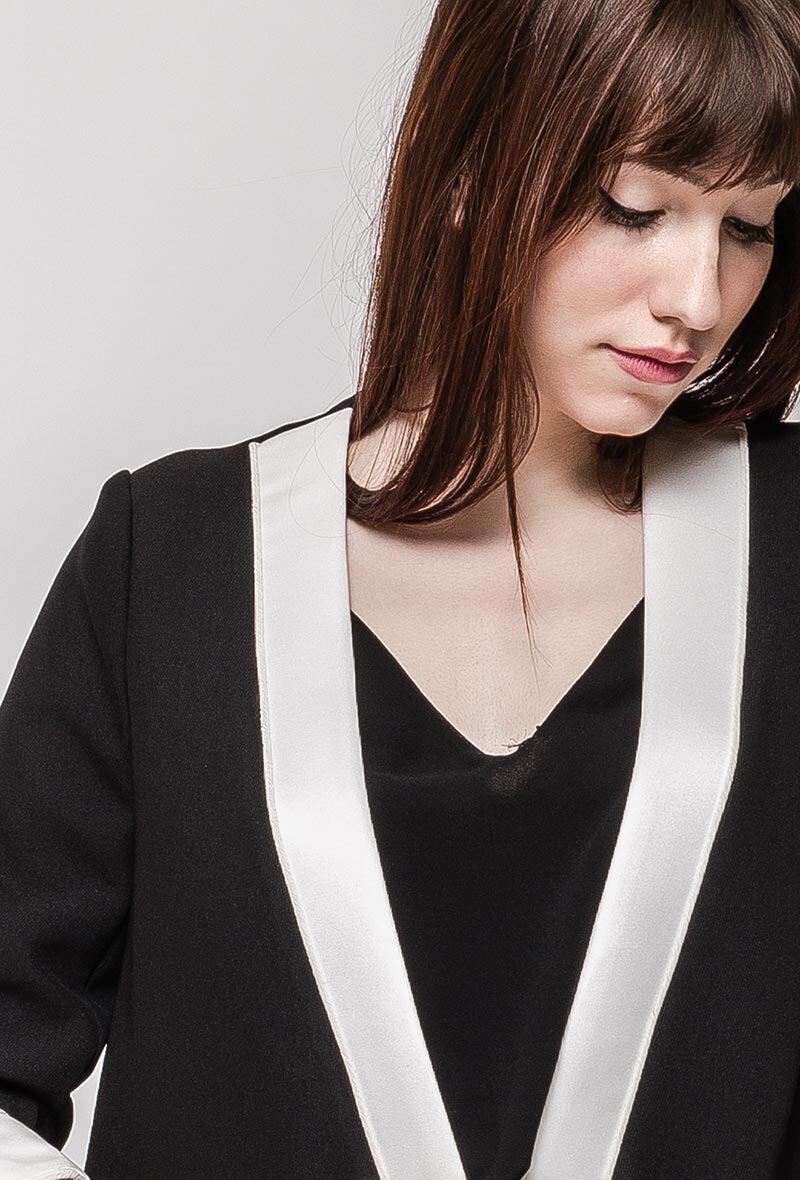 Wholesaler WHOO - Bicolour jacket with open front