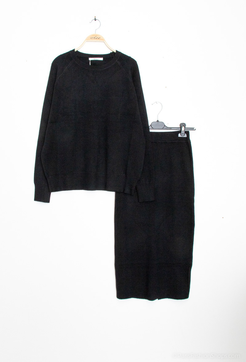 Grossiste WHOO - ensemble en maille avec jupe