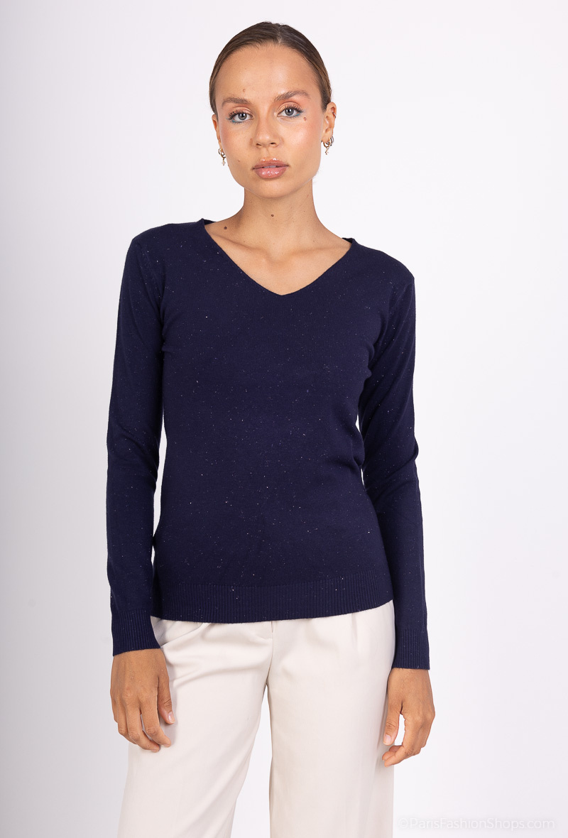 Wholesaler WHOO - Knitted sweater with shiny thread