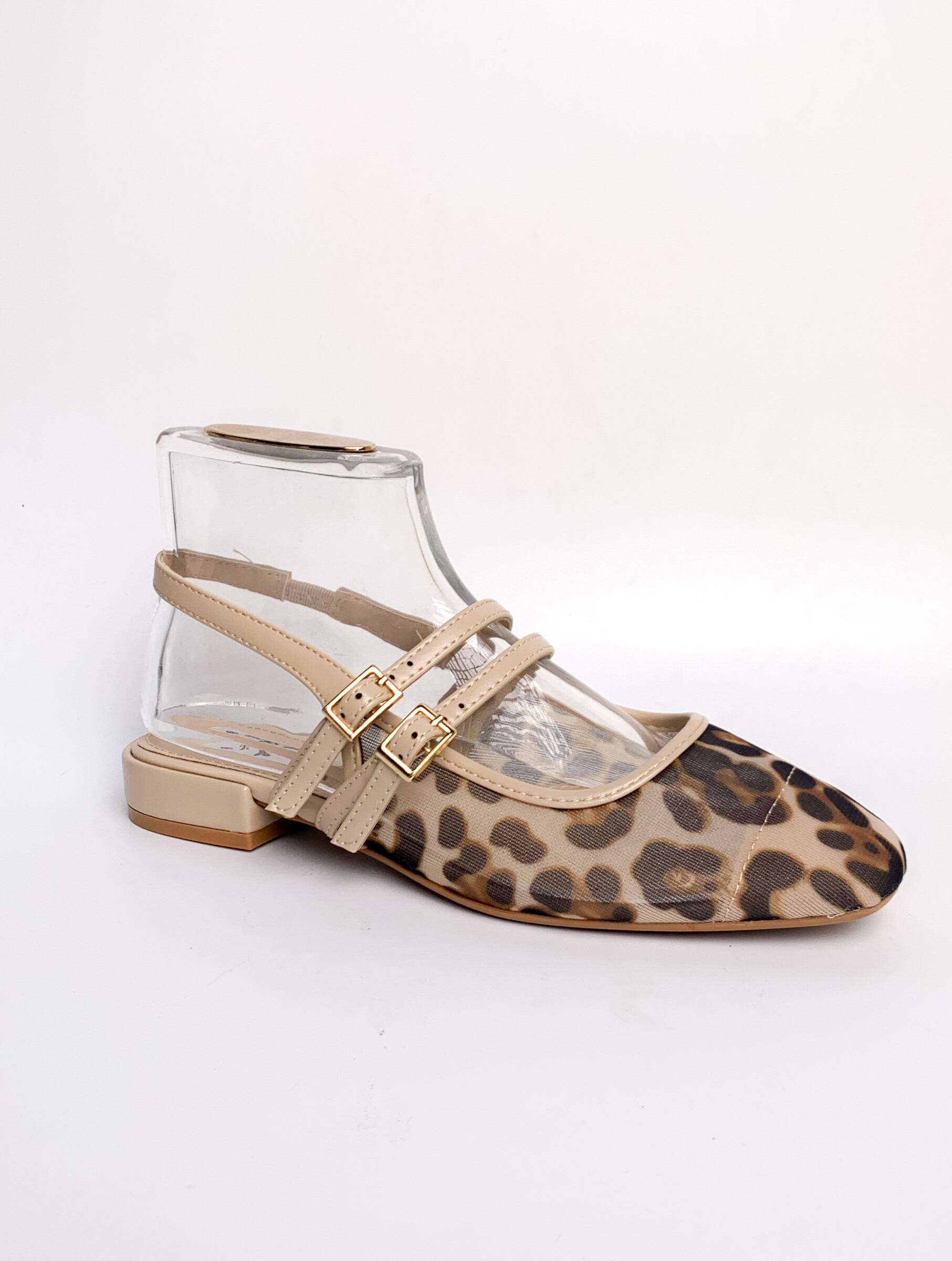 Großhändler WILADY - Leopardenmuster -Gurt -Ballerinas