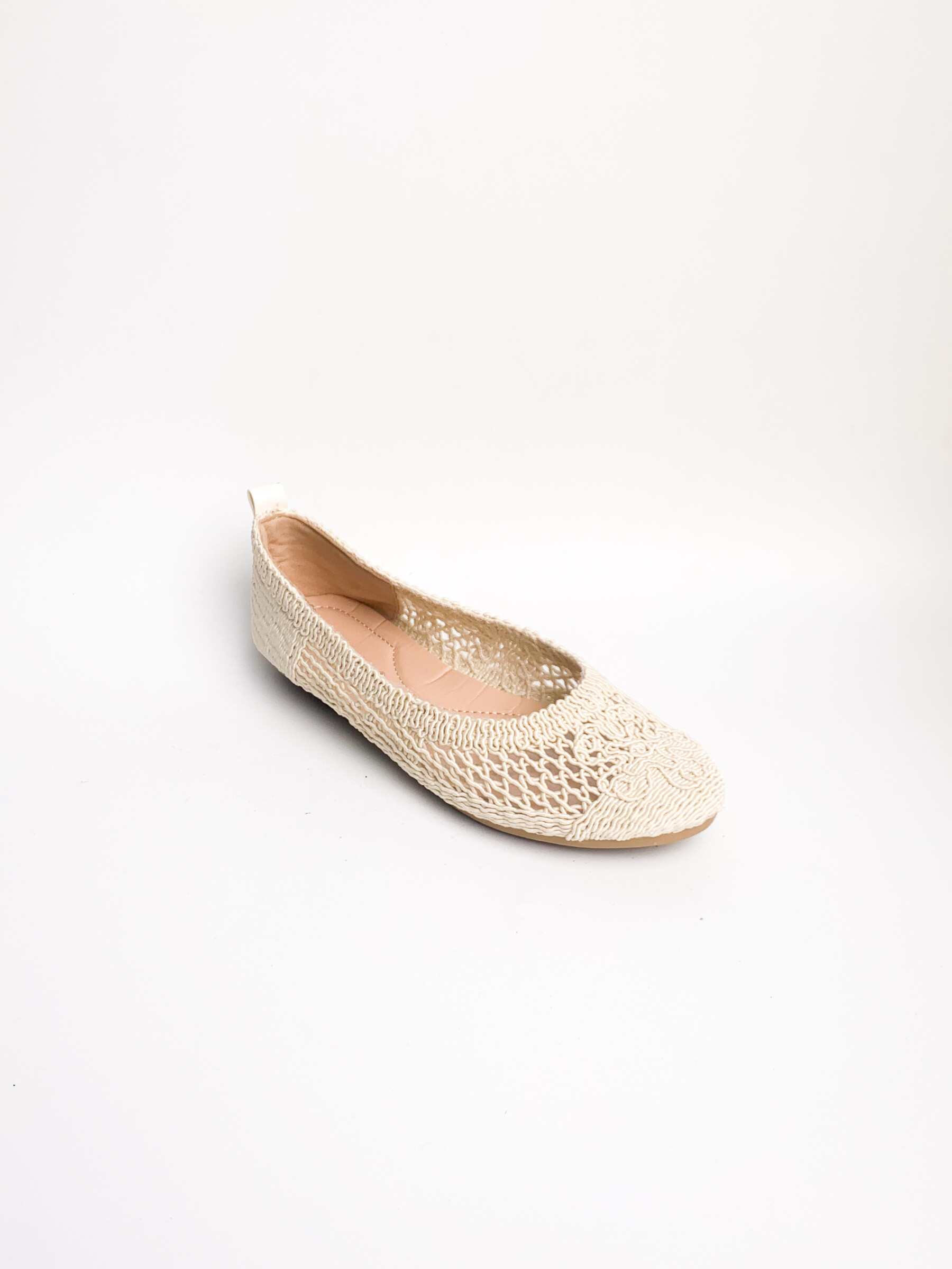 Wholesaler WILADY - Lace-style braided rope ballerinas