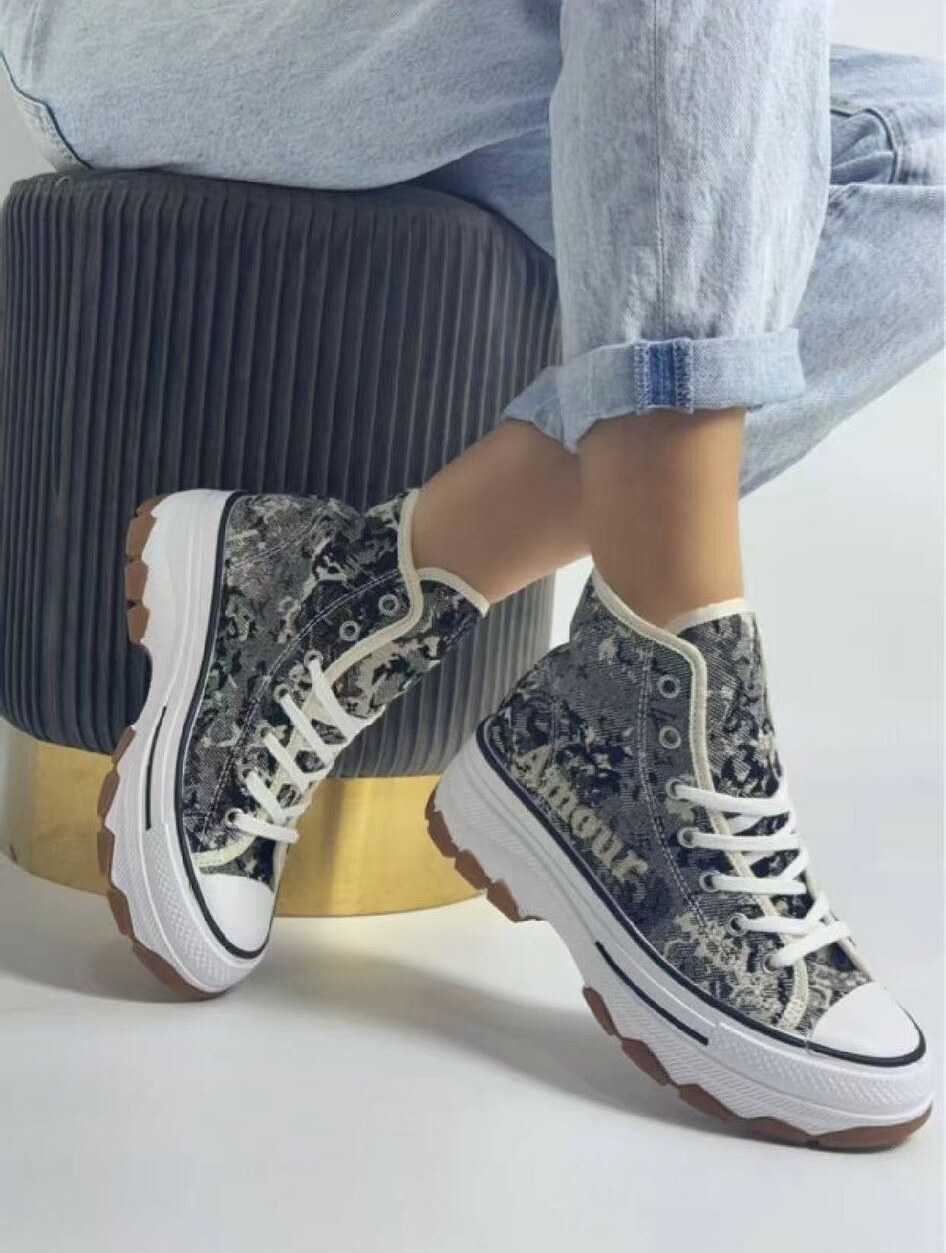 Großhändler WILADY - Stoff-Plateau-Sneaker