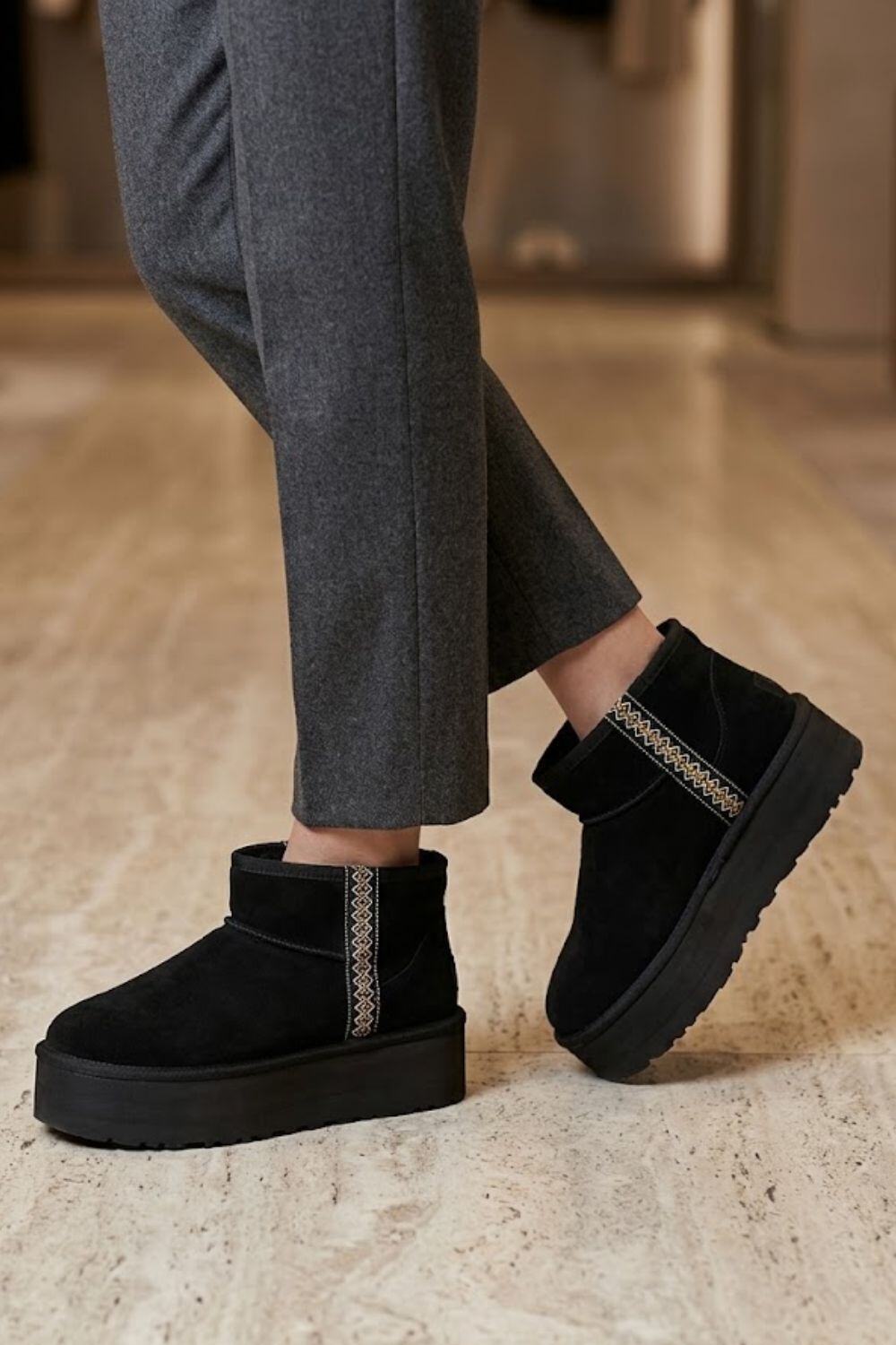 Grossiste WILADY - Bottines fourrées à plateforme