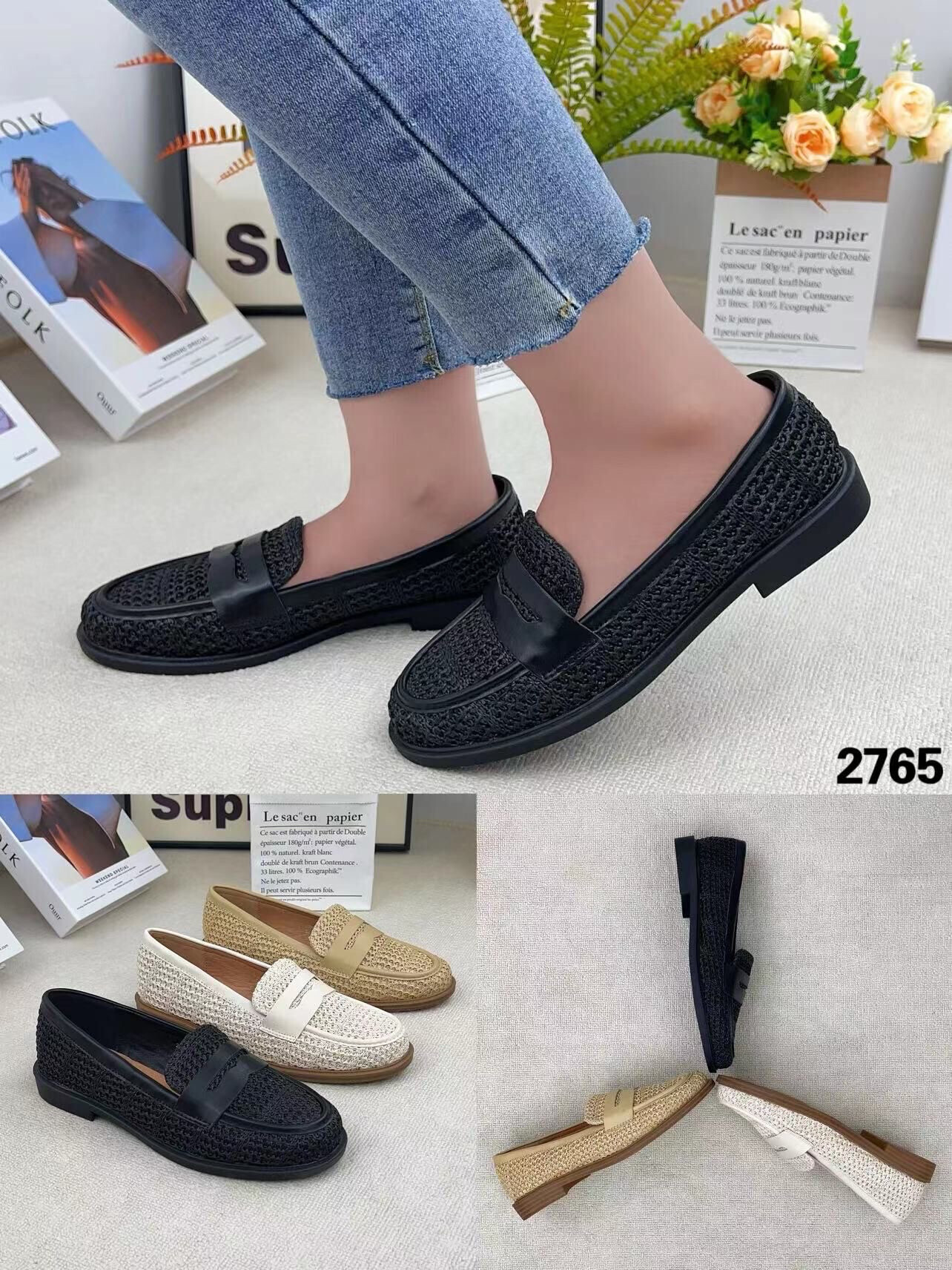Wholesaler WILADY - Spring woven moccasins