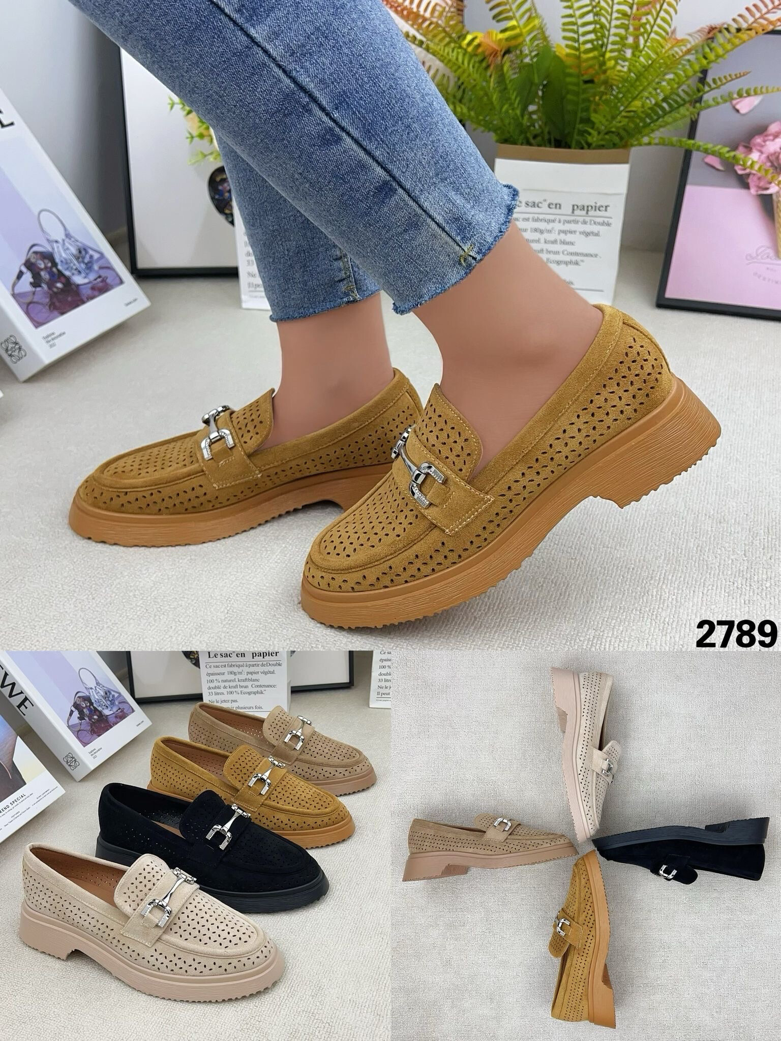 Wholesaler WILADY - Elegant suede moccasins