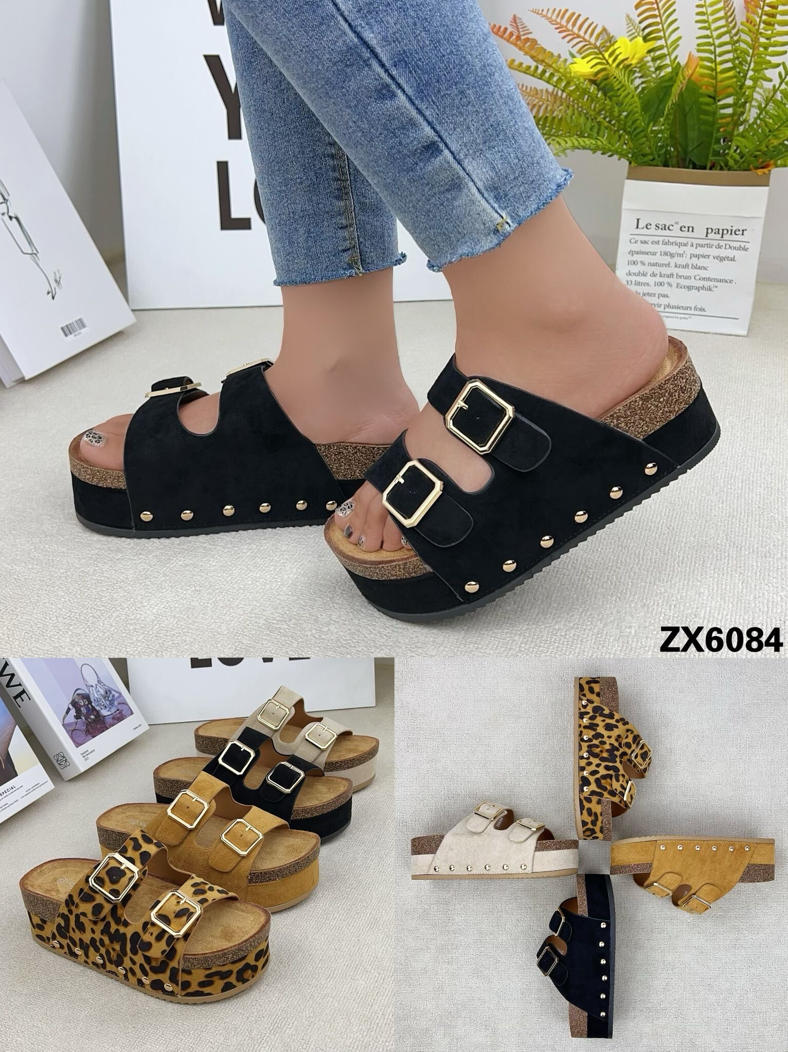 Grossiste WILADY - Sandales double sangle à plateforme