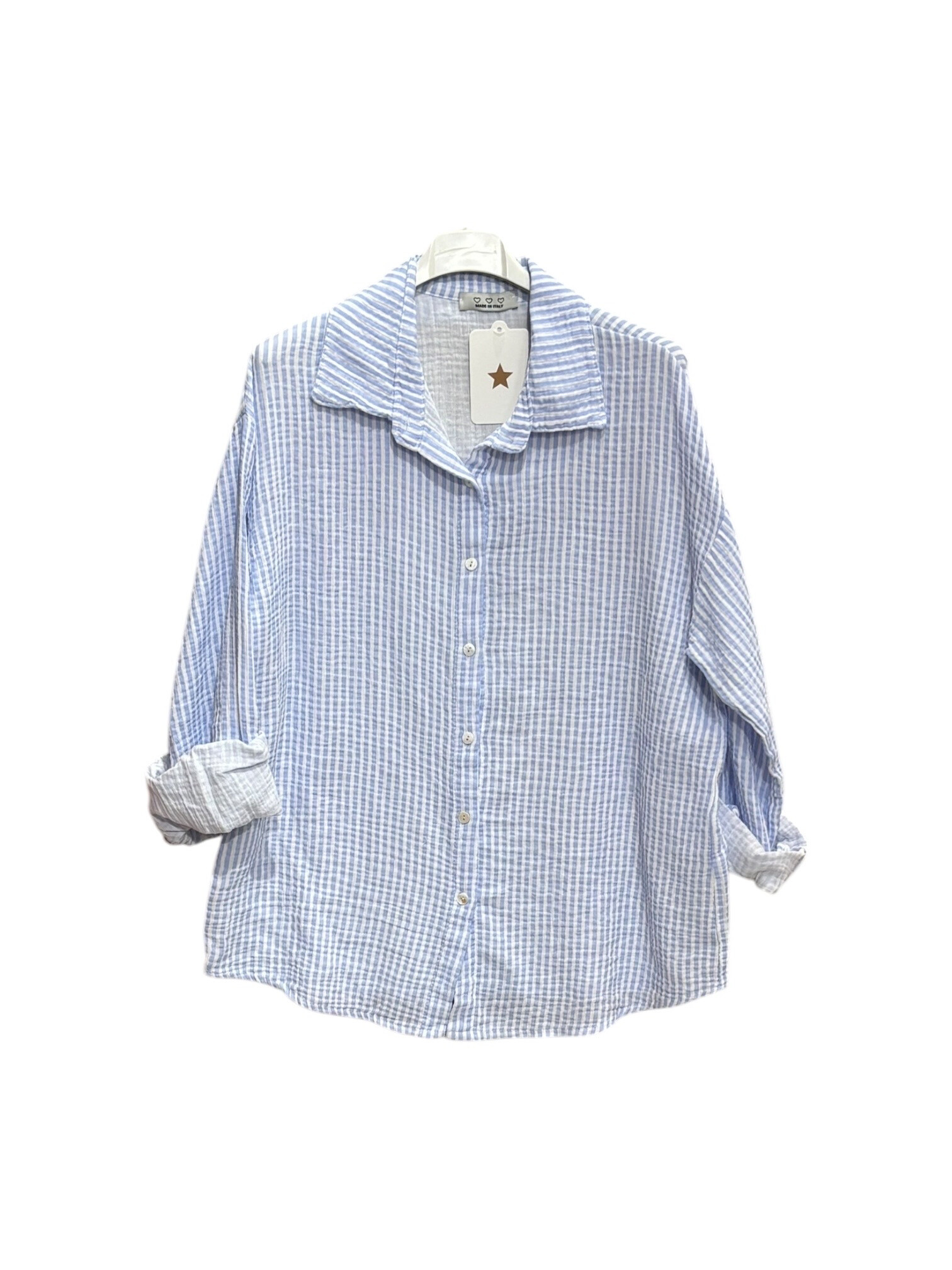 Wholesaler Willow - Striped cotton gauze shirt