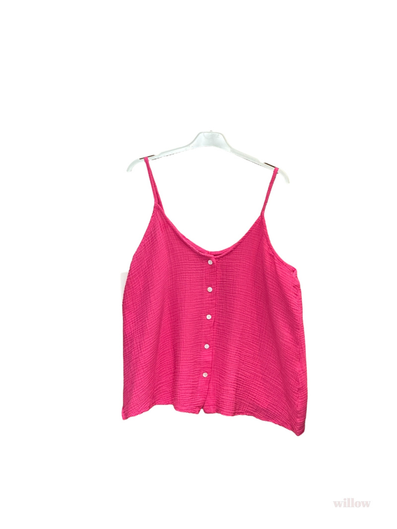 Wholesaler Willow - Buttoned cotton gauze tank top