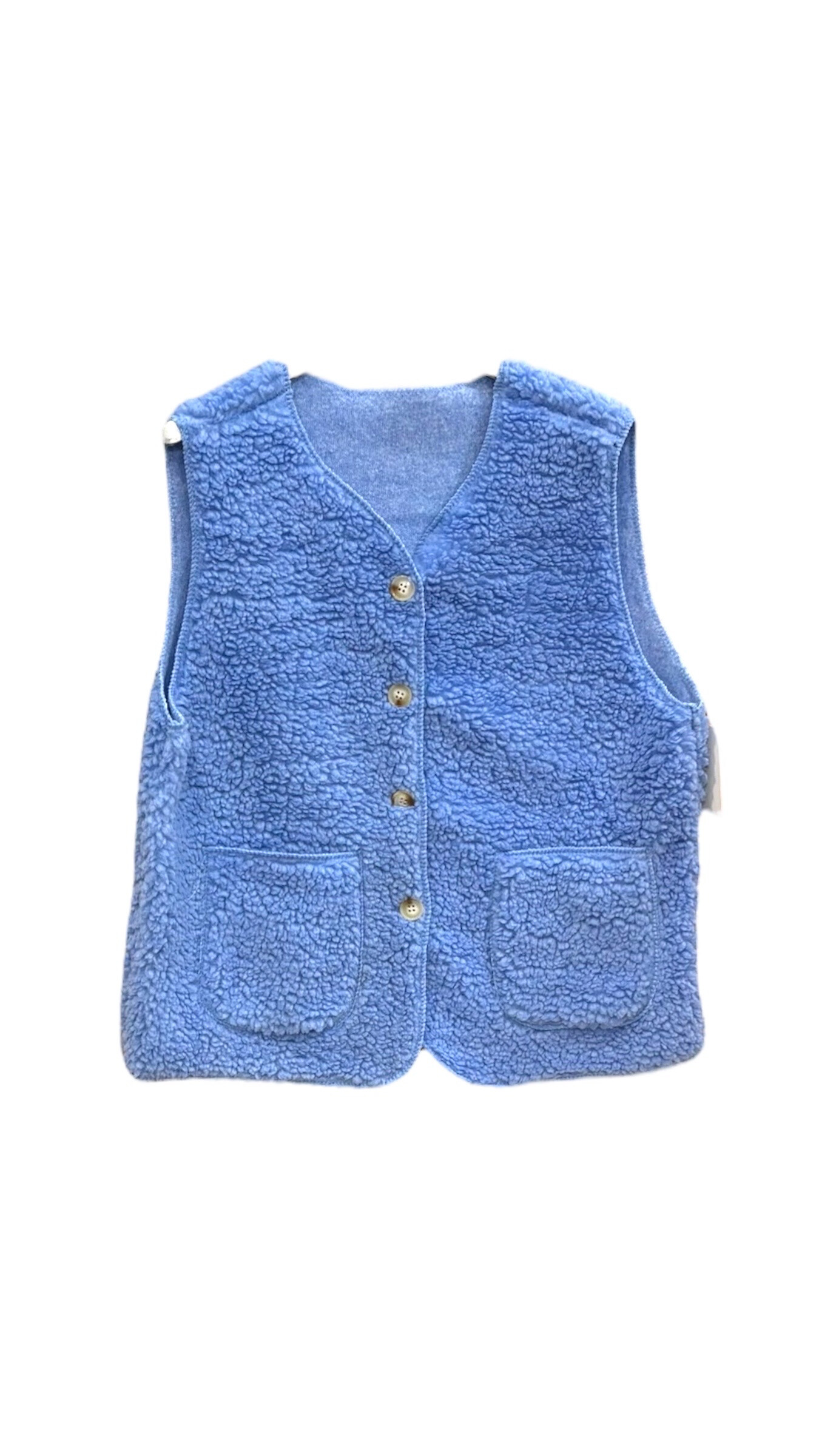 Grossiste Willow - Gilet moutonné sans manches et boutonné