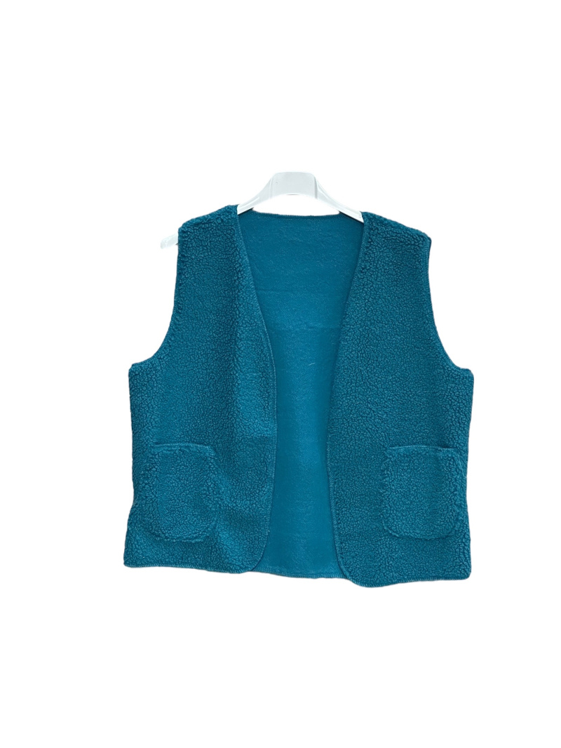 Grossista Willow - Gilet senza maniche foderato di montone e non abbottonato