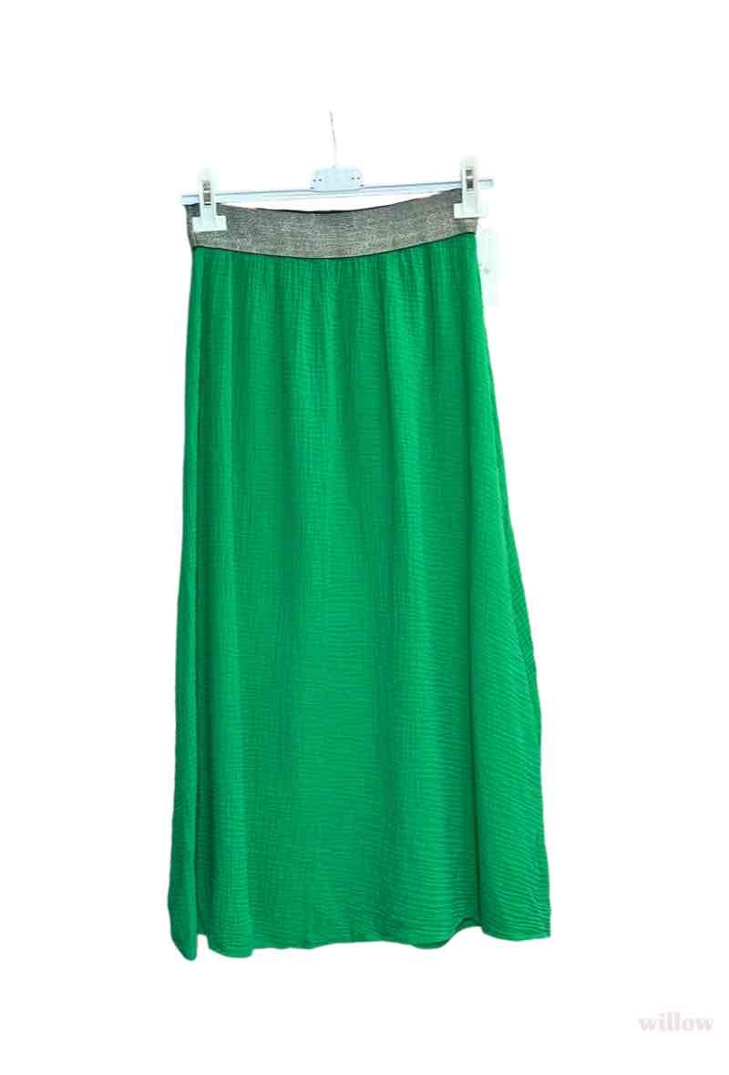 Grossiste Willow - Jupe longue en gaze de coton avec bande