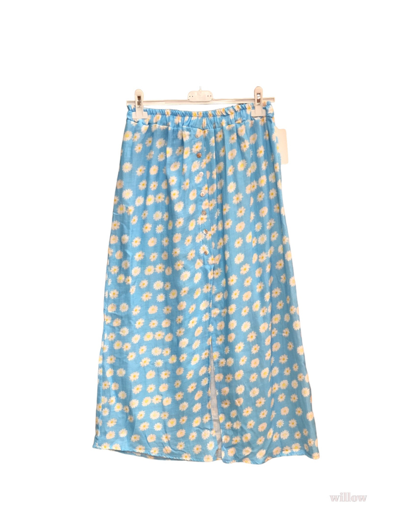 Wholesaler Willow - Daisy buttoned cotton gauze skirt