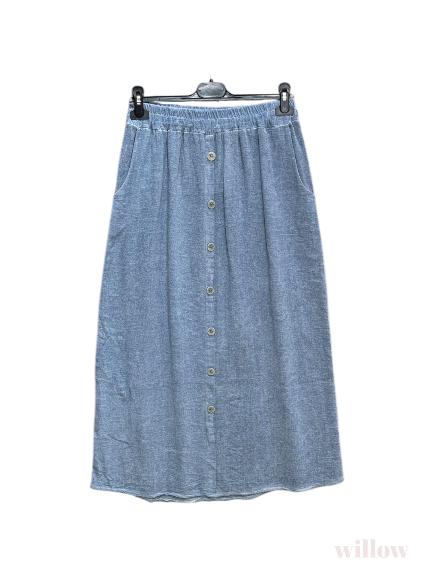 Wholesaler Willow - Floated cotton skirt with buttons
