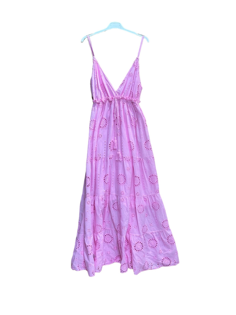 Wholesaler Willow - Long dress with English embroidery