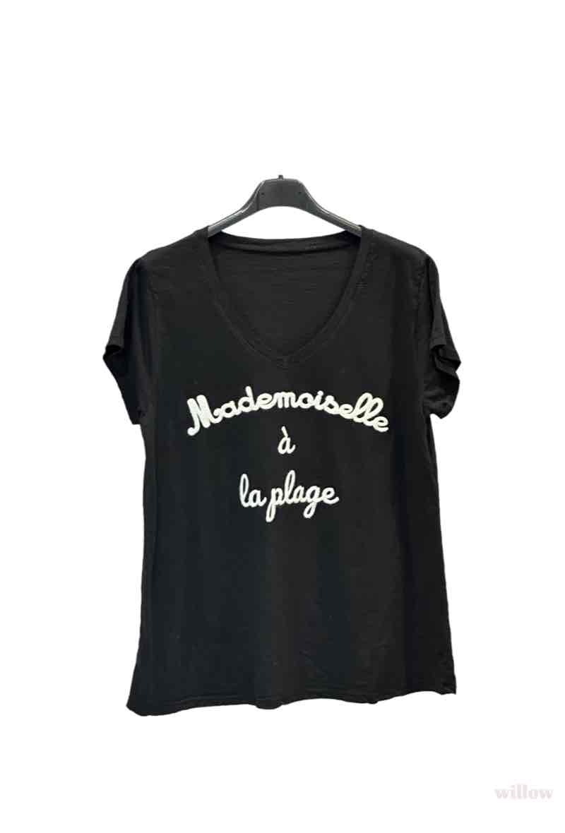 Großhändler Willow - Mademoiselle am Strand-T-Shirt