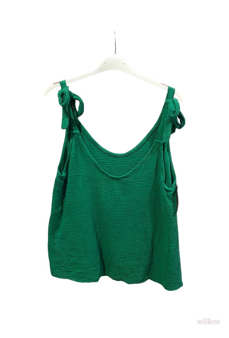 Großhändler Willow - Tanktop mit verstellbaren Trägern aus Baumwollgaze
