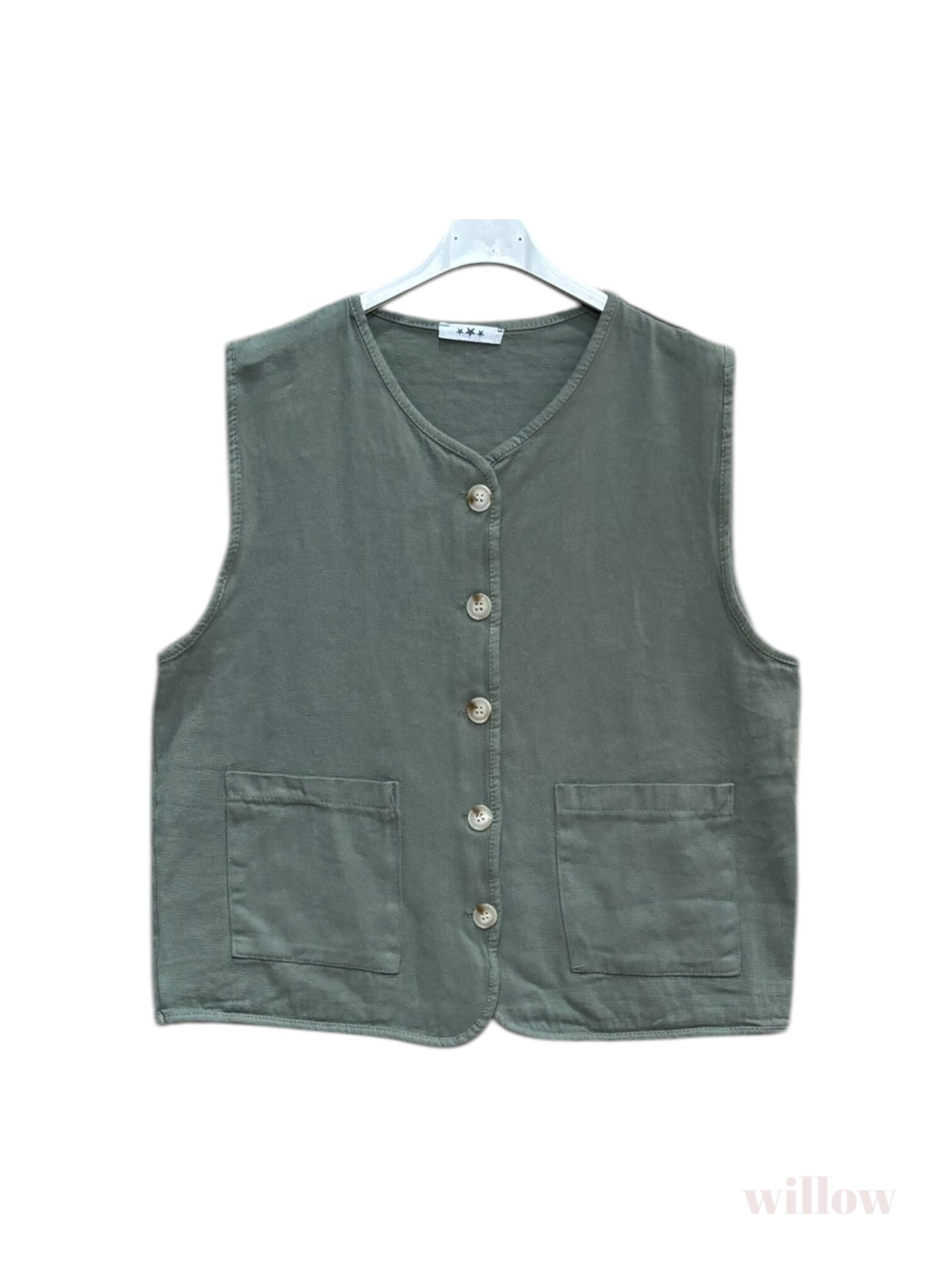 Grossiste Willow - Gilet uni en coton