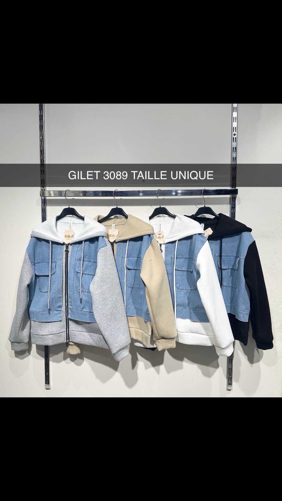 Grossista Willy Z - Giacca in due materiali con jeans