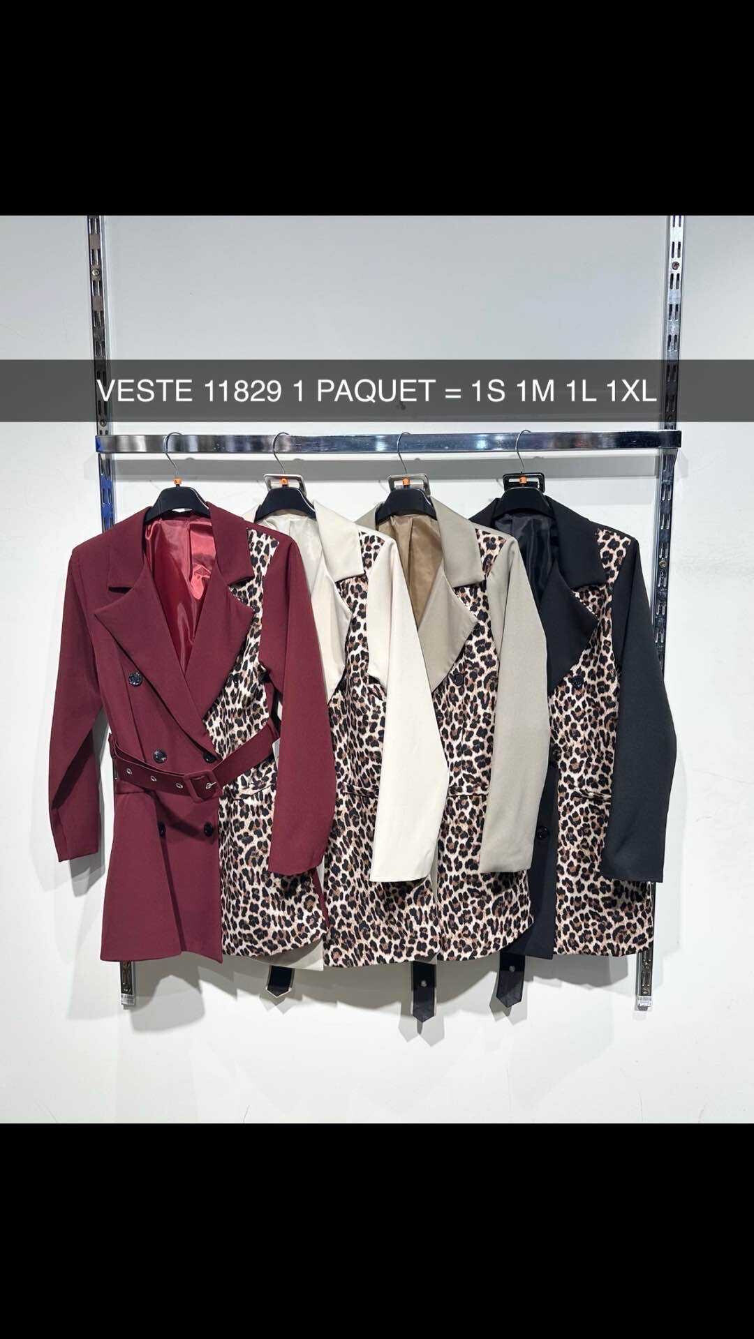 Grossista Willy Z - Abito blazer con stampa leopardata